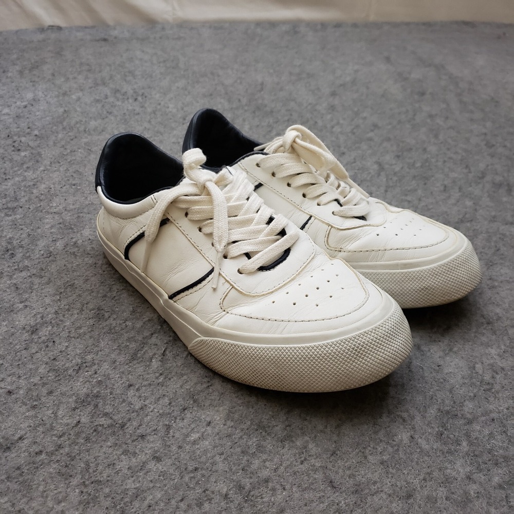 Reformation Shoes Womens 6 White‎ Blue Sneakers Floral Casual Lace Up Ladies